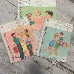 Sally, Dick and Jane Vintage Children's Books Set
